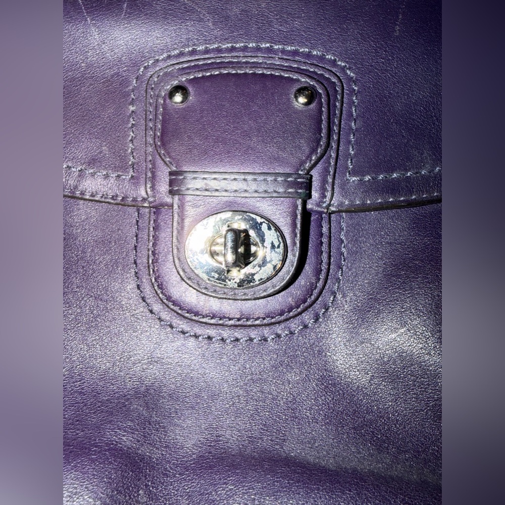 Vintage Coach Purple Women's Bag - Picture 3 of 11